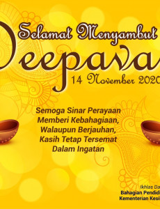 Selamat Menyambut Deepavali 2020